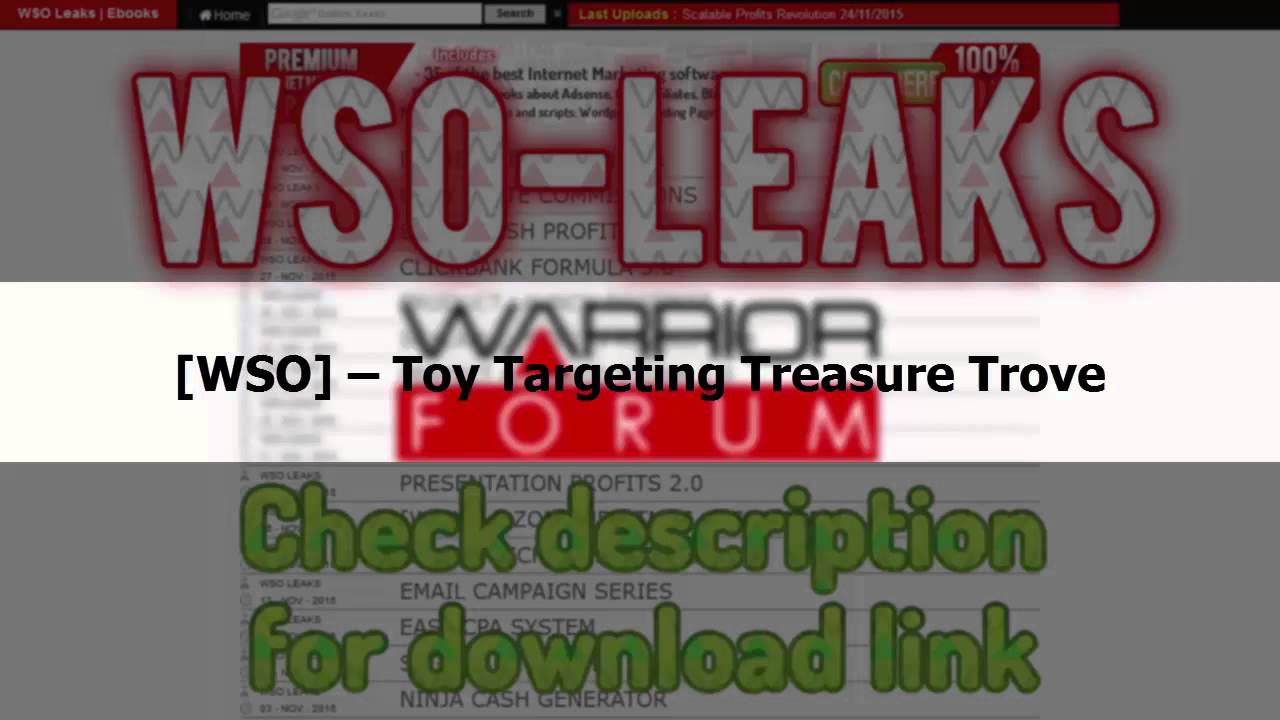 WSO – Toy Targeting Treasure Trove