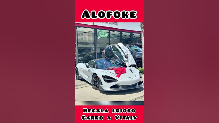 Santiago Matias Alofoke regala  McLaren 720s a Vitaly Sánchez