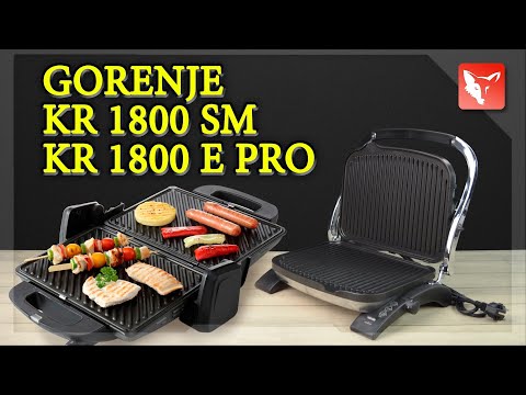 КОНТАКТНЫЕ ГРИЛИ GORENJE KR 1800 SM И KR 1800 E PRO