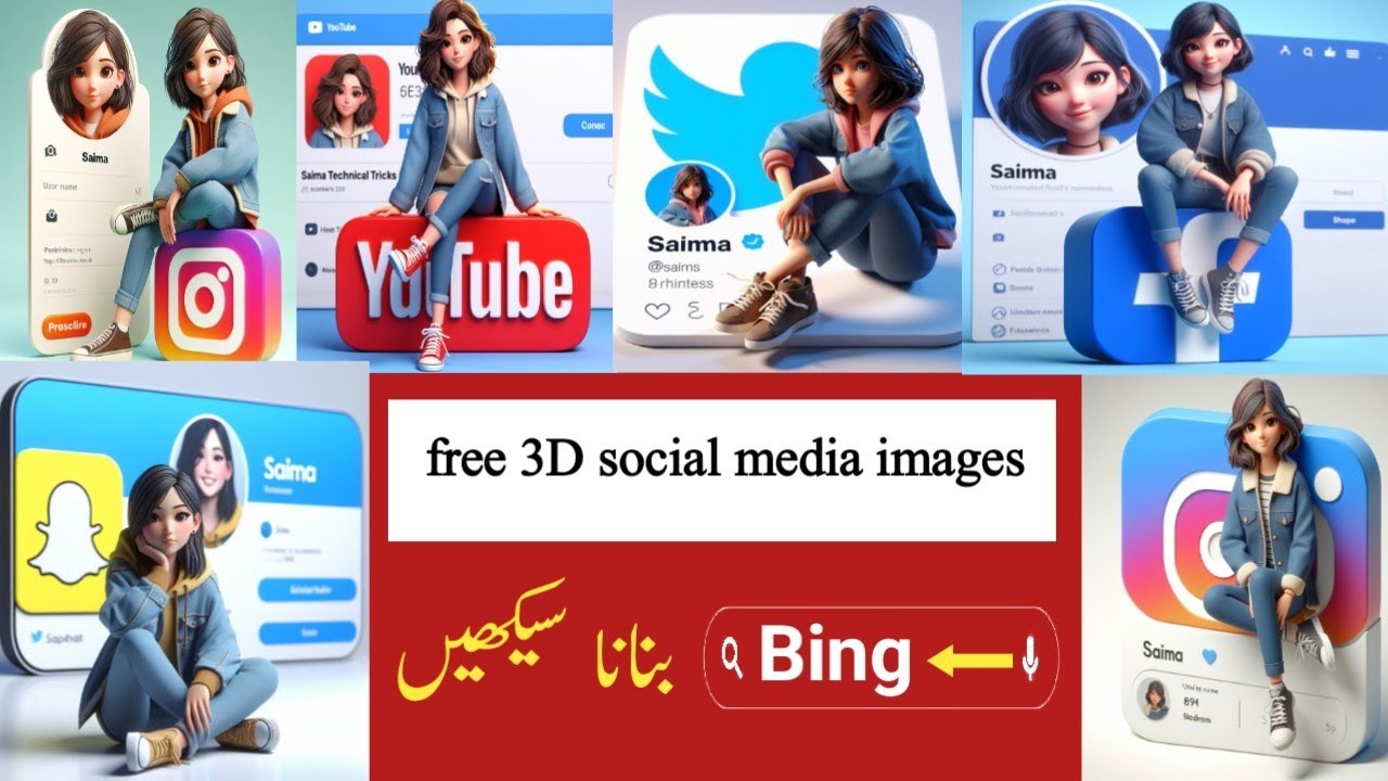 How to create 3d al social media girl images |Viral photo editing ai ...