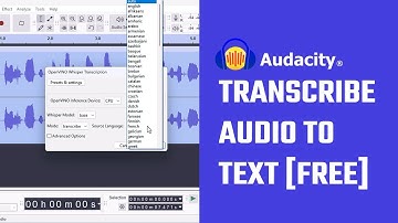 Audacity can transcribe audio to text? Audio to text converter | Free | 2025