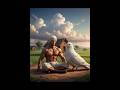 A poor farmer had a big pigeon and hen #ai#pigeon#hen#farmer