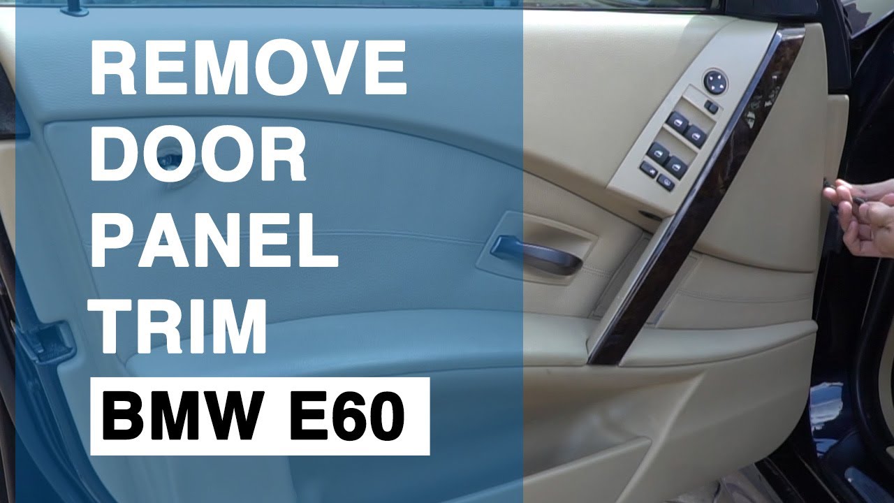 How to remove door panel handle trim BMW E60 5 SERIES YouTube