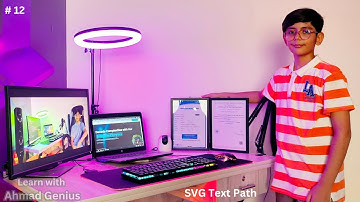 SVG Text Path| Learn By Ahmad Genius | nightBridge Studio | SVG Tutorial # 12
