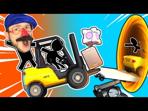 Видео: МОСТЫ + ПОРТАЛЫ - Bridge Constructor Portal