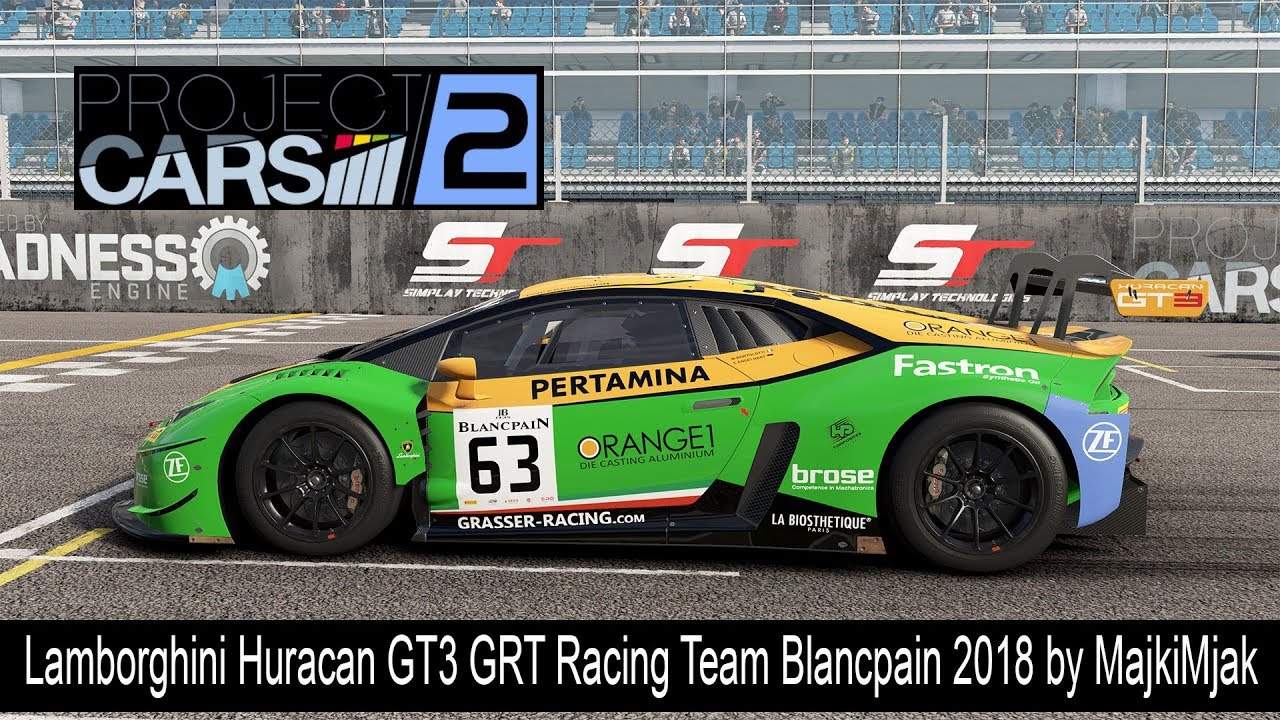 Project Cars 2 Lamborghini Huracan Gt3 Grt Racing Team Blancpain 2018 Project Cars 2 Lamborghini Huracan Gt3 Grt Racing Team Blancpain 2018