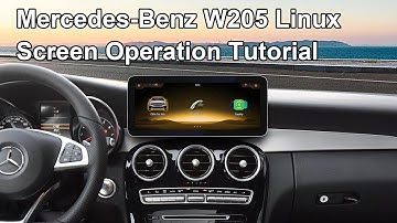 W205 Mercedes-Benz NTG5.0 Linux Screen Demo Video