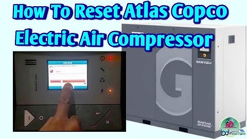 How To Reset Atlas Copco Electric Air Compressor Tutorial