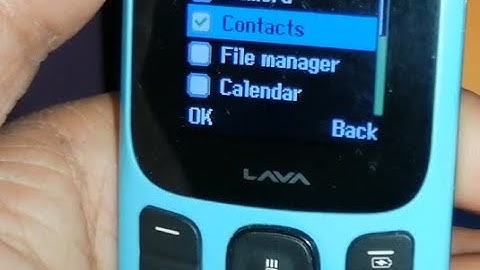 how to set password on contact in lava a1 keypad mobile