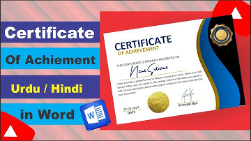 Create Stunning Achievement Certificates in MS Word || Easy Tutorial MS Word || Certificate Design