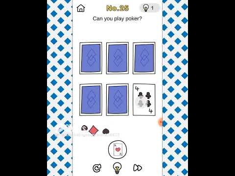 Brain Out :Crazy Find level 25 Can you play poker
