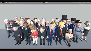 Politicians mega pack Unity demo scene