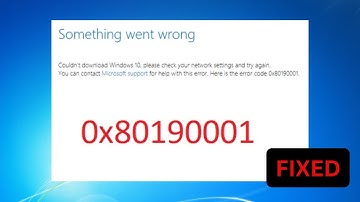 How To fix Windows Updating Installing Error Code 0x80190001