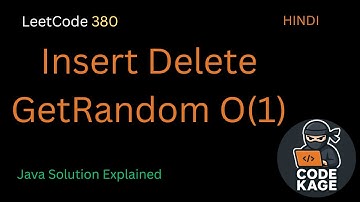 LeetCode 380 | Insert Delete GetRandom O(1) | Java Solution Explained
