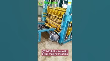 QT8 -15 full automatic block making machine，Cement hollow brick, paving brick,  brick-making machine