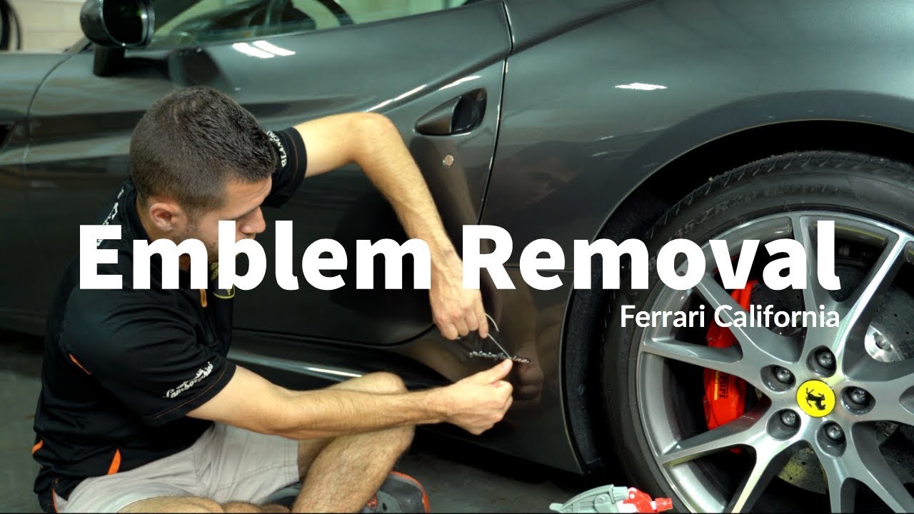 How to remove your emblems fishingline, eraser wheel, adhesive