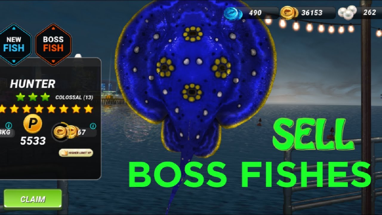 How to sell BOSS FISHES in FISHING CLASH? Get Lots of COINS | (Fishing ...