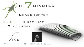 Grasshopper tutorial in 7 minutes - EX 81 - Shift list + Cull index