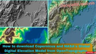 How to download Copernicus DSM/DEM and NASA DEM from OpenTopography