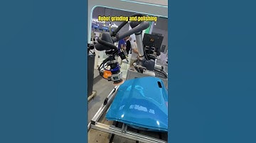 Industrial robot grinding and polishing.#industrial #factory #spraying #robot #manufacturing