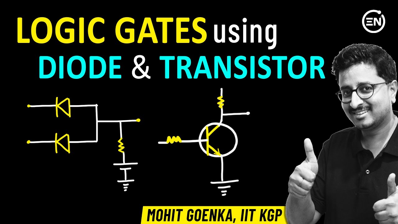 Logic Gates using Diode & Transistors | JEE Main Physics | Semiconductors | Eduniti | Mohit Sir