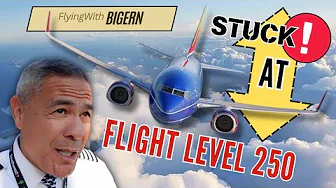 Stuck at FL250 in a B737