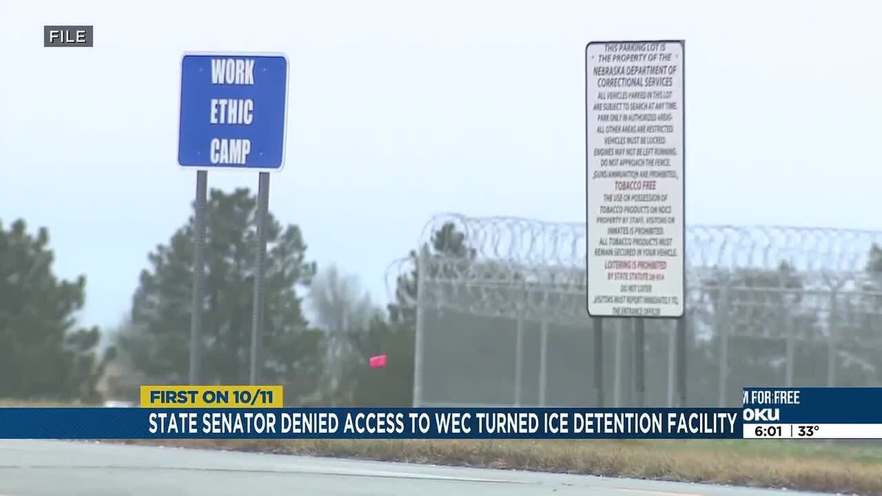 Nebraska state senator denied access to WEC ICE facility.