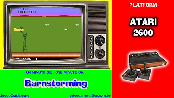 (one minute of) Barnstorming, Atari 2600, Activision, 1982