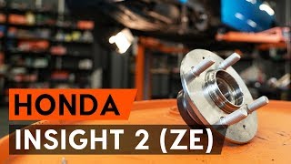 Come sostituire mozzo ruota posteriore su HONDA INSIGHT 2 (ZE) [VIDEO TUTORIAL DI AUTODOC]