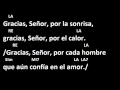 CANTOS PARA MISA - GRACIAS SEÑOR POR NUESTRA VIDA - LETRA Y ACORDES - SALIDA O DESPEDIDA