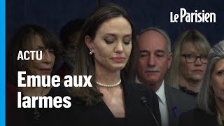 En larmes, Angelina Jolie exhorte le Congrès à adopter une loi contre les violences domestiques