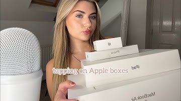 ASMR tapping on Apple boxes 🫶🏼