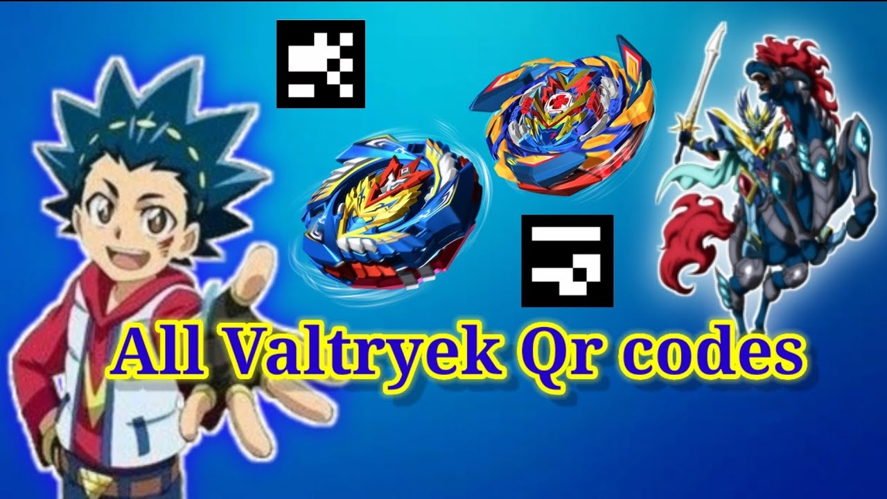 UNION VALTRYEK V5 GAME PLAY + ALL VAKTRYEK QR CODES BEYBLADE BURST APP!! 