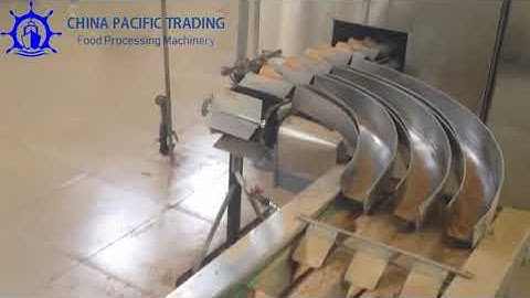 3 Row Ice Cream Cone Cooling Conveyor Belt and Stacking Machine|Auto Ice Cream Cone Production Line