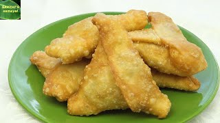 Tea  Kadai Crispy Tasty Samosa (English Subtitle)recipe in tamil) மொறுமொறுப்பான டி கடை சமோஸா