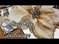 Vlogmas 14| No Edits| Working On Holiday Tablescape Centerpiece