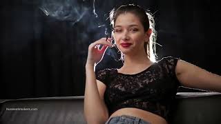 Girls Learns Smoking From Andrew Tate