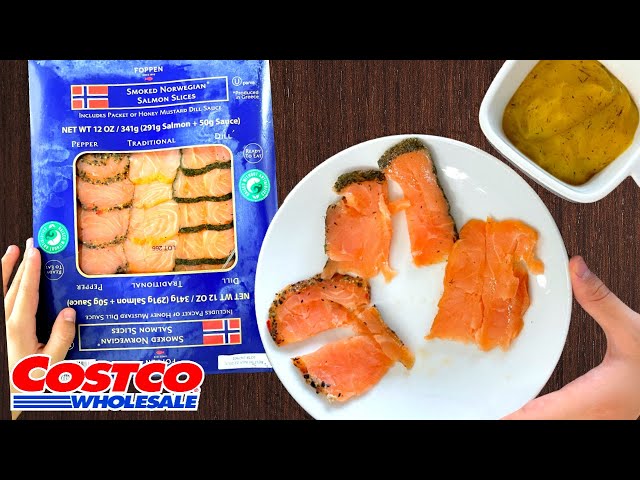 🇳🇴 Foppen Smoked Norwegian Salmon Slices - Costco Product Review class=