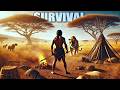 Day 1 Prehistoric Survival! Craft Build Survive...