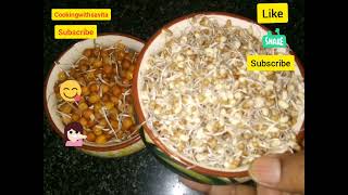 How to Sprout Chana/Matki Sprouts Recipe By Savita Agarwal