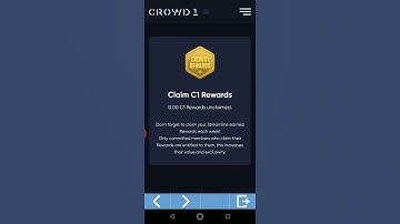 #crowd1 C1 Rewards claiming