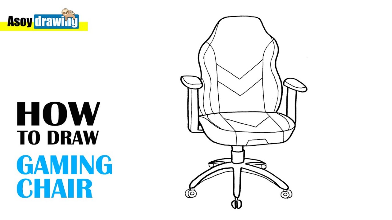 How to draw a Folding Chair easy and step by step  YouTube