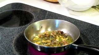 Cooking Garden Snails - Part 4 - Saute