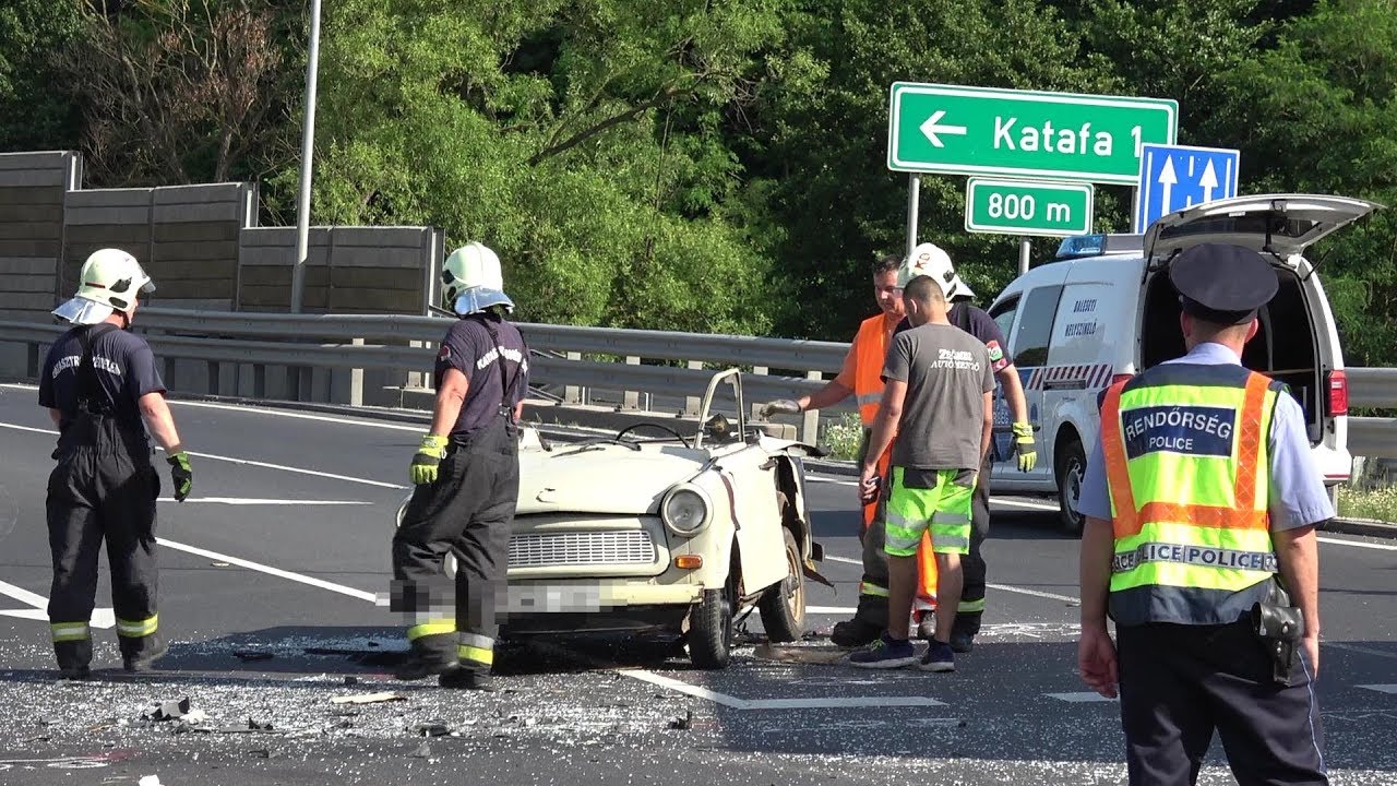 Trabant vs. kamion - 86-os főút, Nádasd