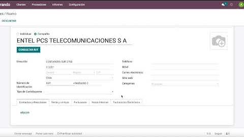 Carga de Proveedores odoo