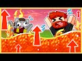 Minecraft But LAVA is at a Constant Rise!