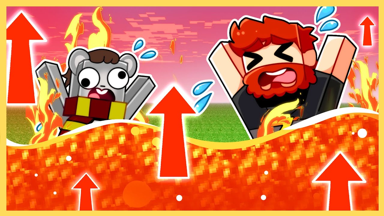 Minecraft But LAVA is at a Constant Rise! - YouTube