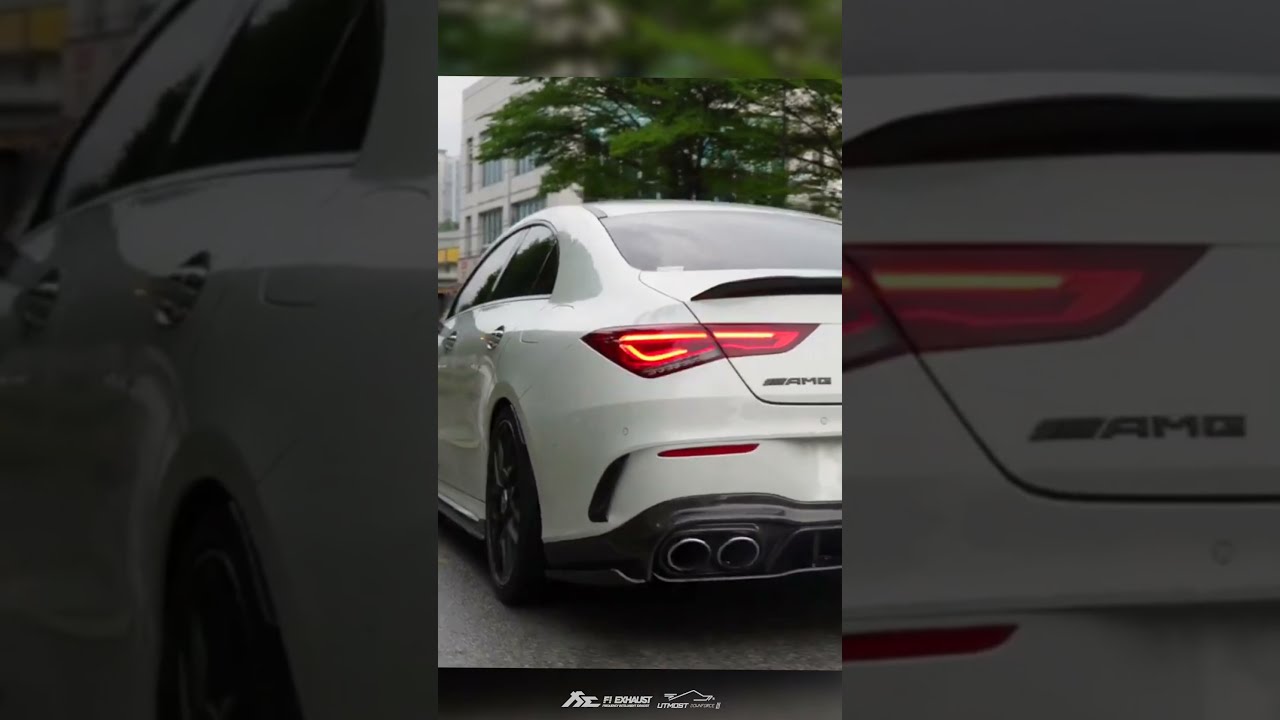 Mercedes AMG C118 CLA45s Aggressive Acceleration W Valvetronic Fi EXHAUST X Utmost Downforce