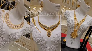 Latest 22k Saudi Gold Necklace Set with Weight