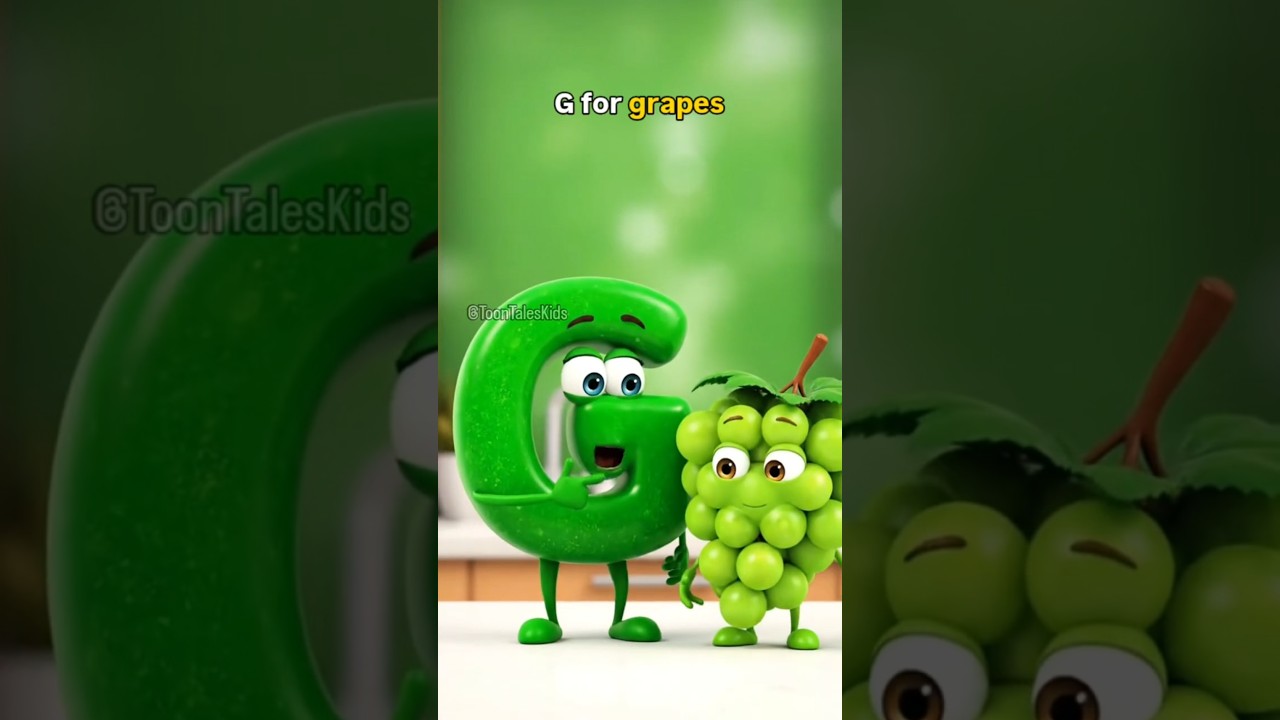 G for GRAPES and G for GINGER🌴 | Learn Alphabets for Kids | Hindi 